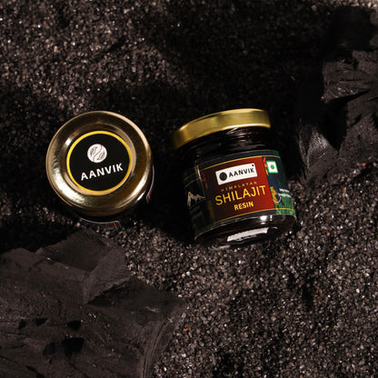 Aanvik Premium Shilajit Resin - Boost Performance | Power, Stamina |Strength | Lab Tested | 100% Pure & Ayurvedic
