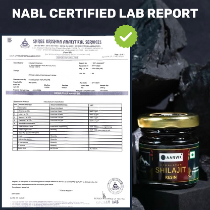 Aanvik Premium Shilajit Resin - Boost Performance | Power, Stamina |Strength | Lab Tested | 100% Pure & Ayurvedic